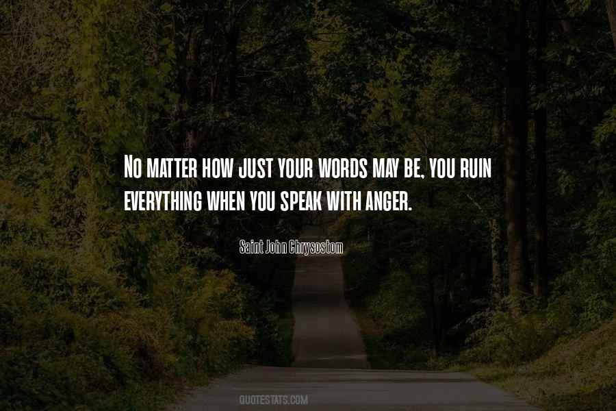 Speak In Anger Quotes #1803248
