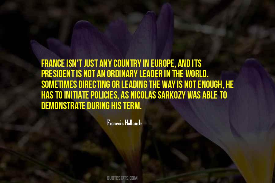 Country Leader Quotes #983039