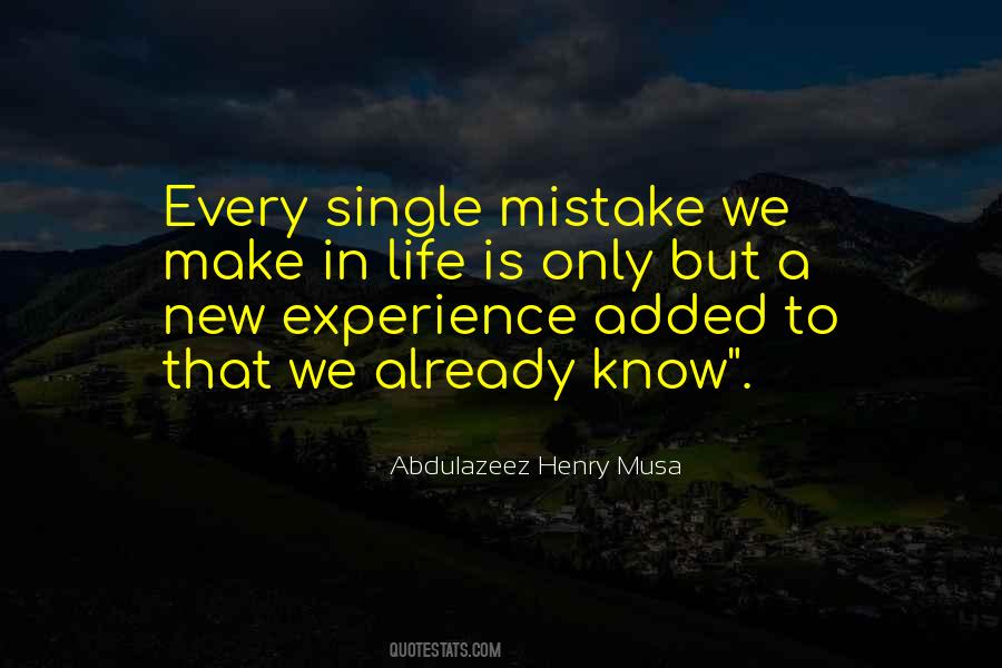 A Single Mistake Quotes #400685