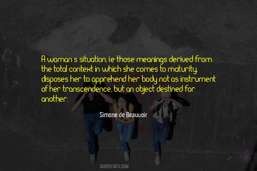 Woman Maturity Quotes #582975