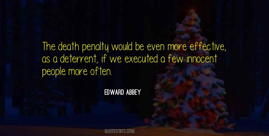 Death Penalty Deterrent Quotes #150644