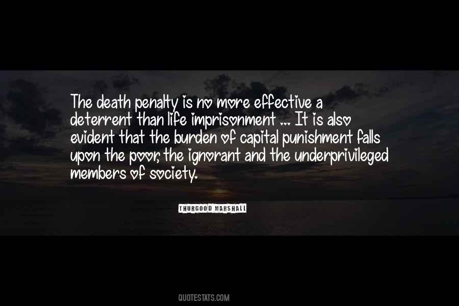 Death Penalty Deterrent Quotes #41731