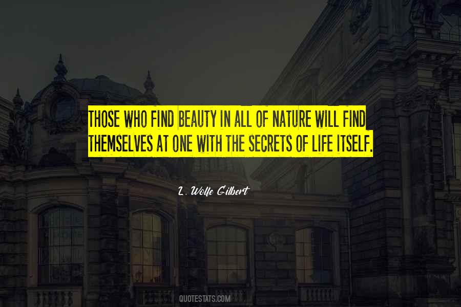 At One With Nature Quotes #461320