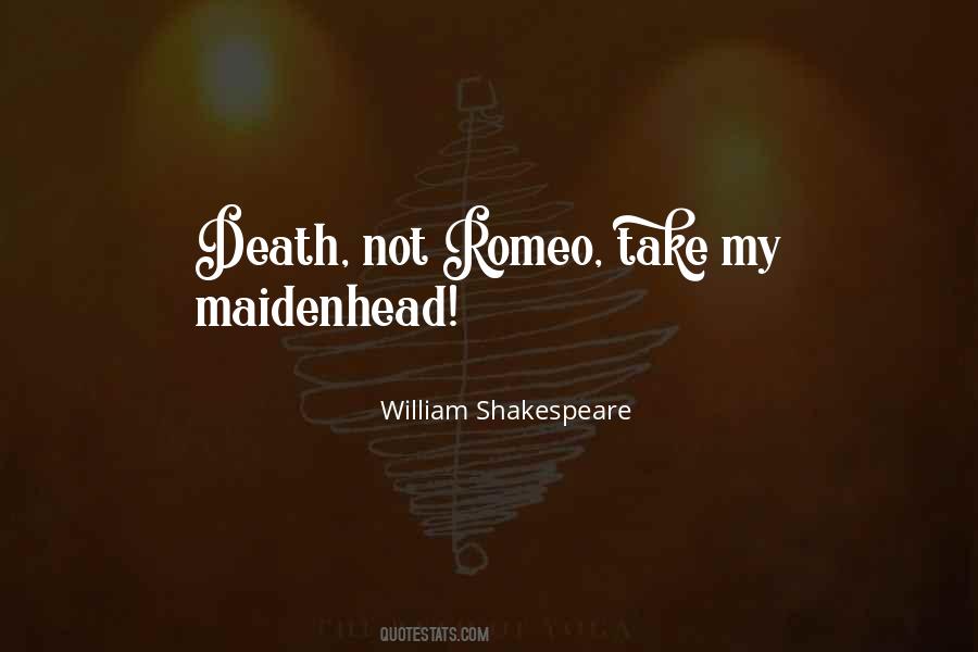 Death Romeo And Juliet Quotes #992211