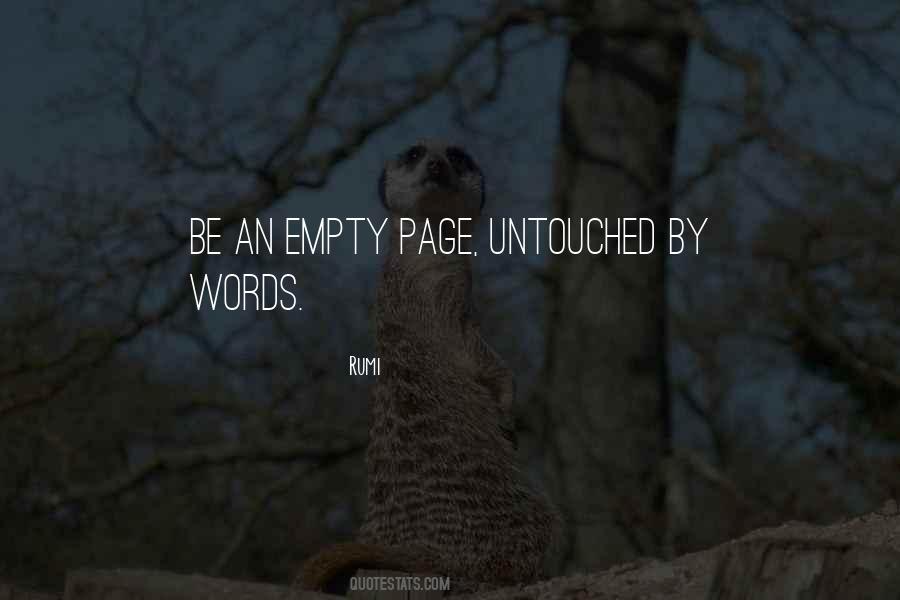Empty Pages Quotes #1625744