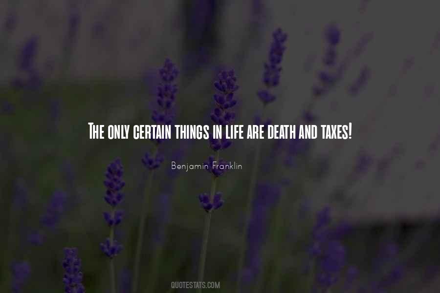Death Taxes Quotes #1374648