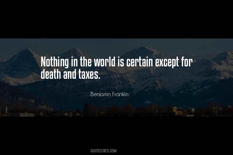 Death Taxes Quotes #918566