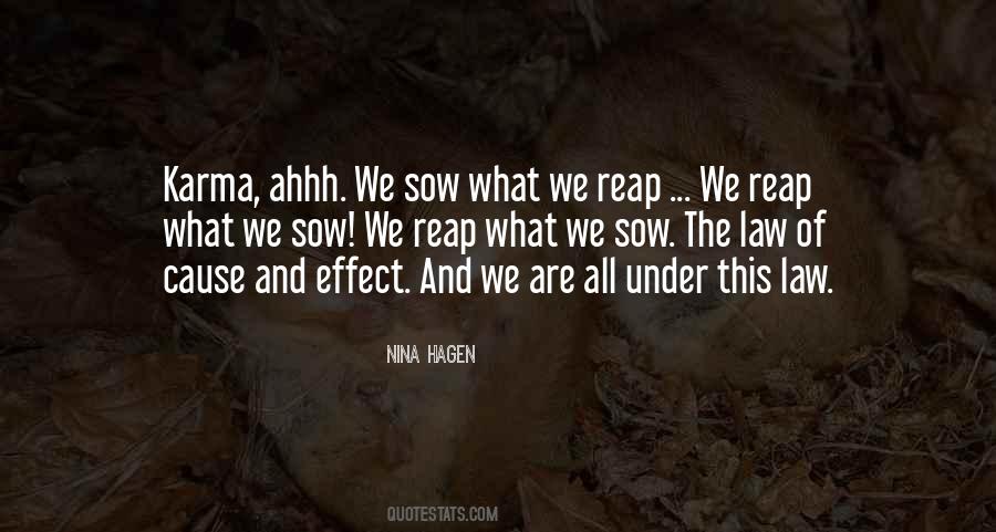 What You Sow Shall You Reap Quotes #1238459