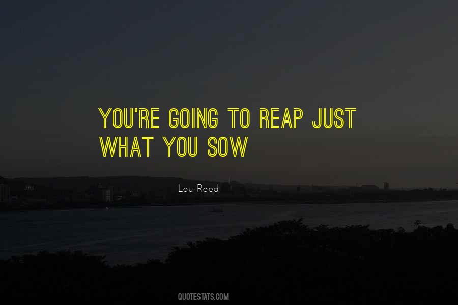 What You Sow Shall You Reap Quotes #1333802