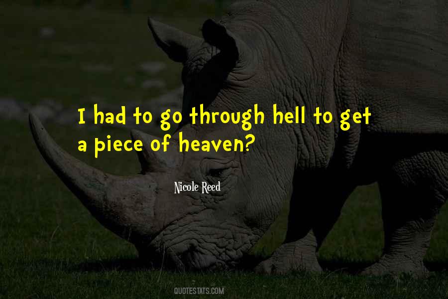 Hell To Heaven Quotes #175727