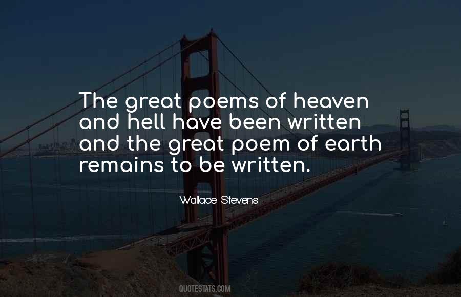 Hell To Heaven Quotes #254892