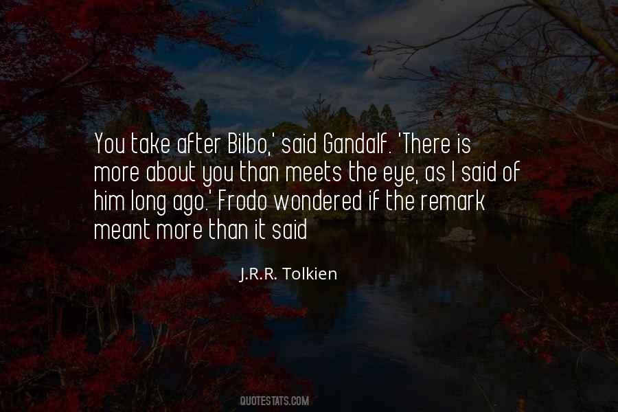 Fellowship Of The Ring Gandalf Quotes #1207349