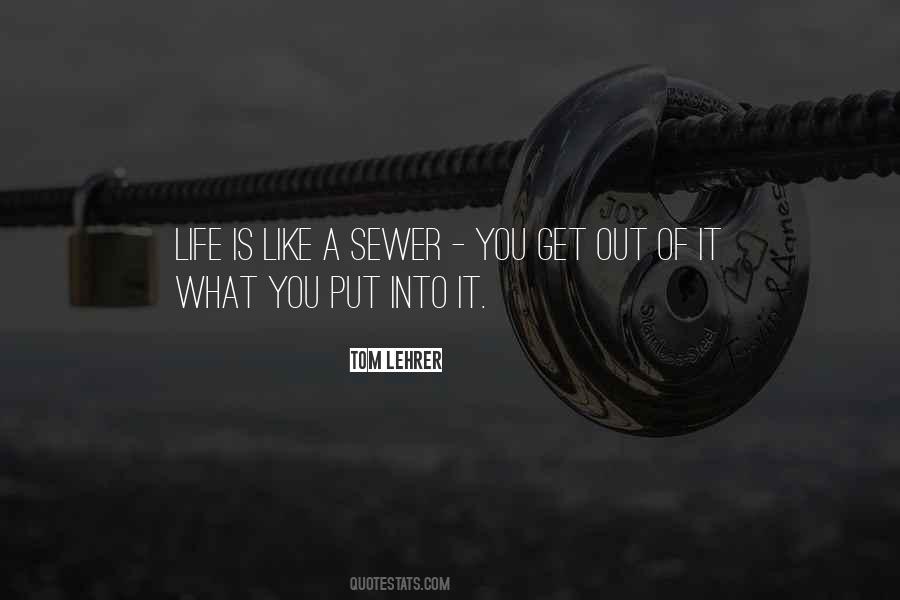 You Get Out Of Life What You Put Into It Quotes #869273