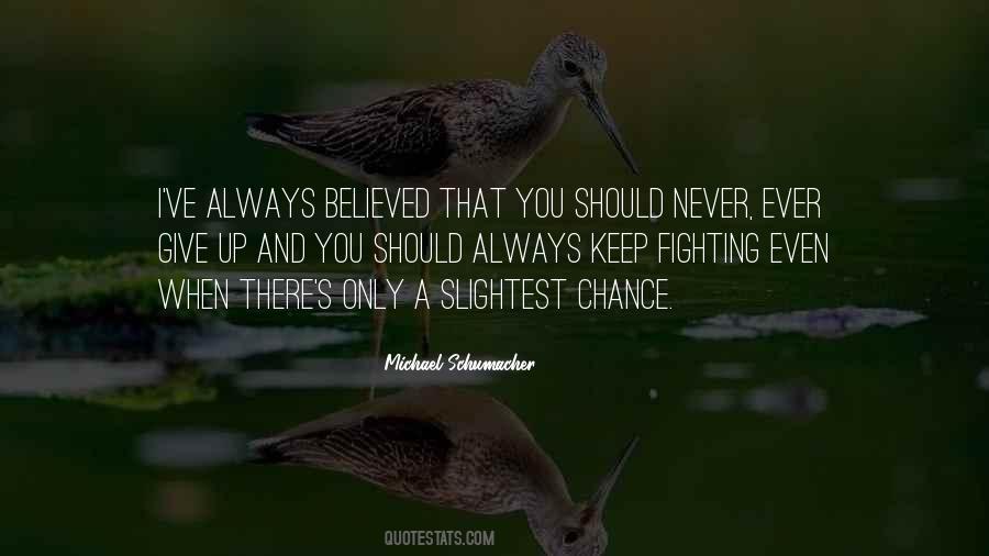 Never Ever Ever Give Up Quotes #453448