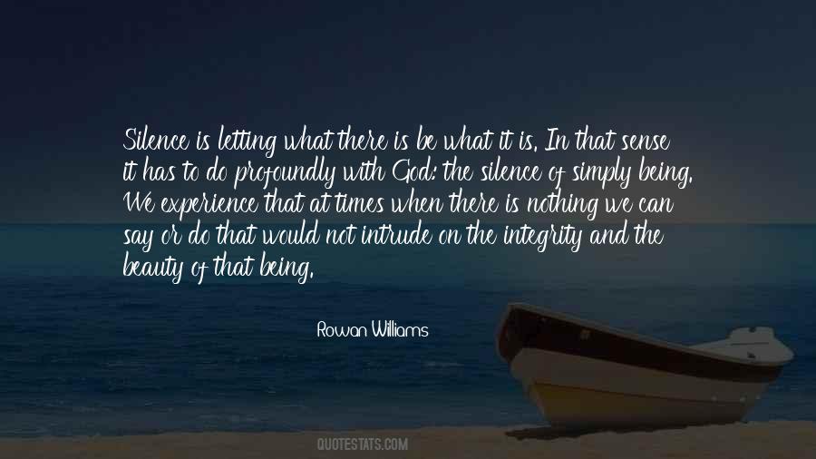 Beauty In Silence Quotes #332187