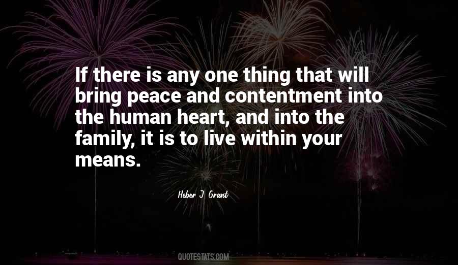 Contentment Family Quotes #210507