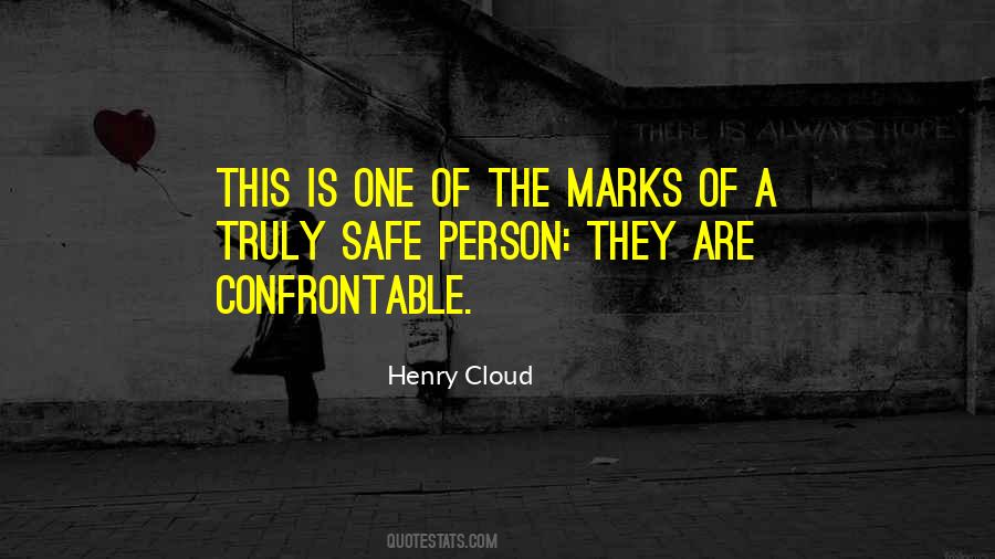 Safe Person Quotes #858260