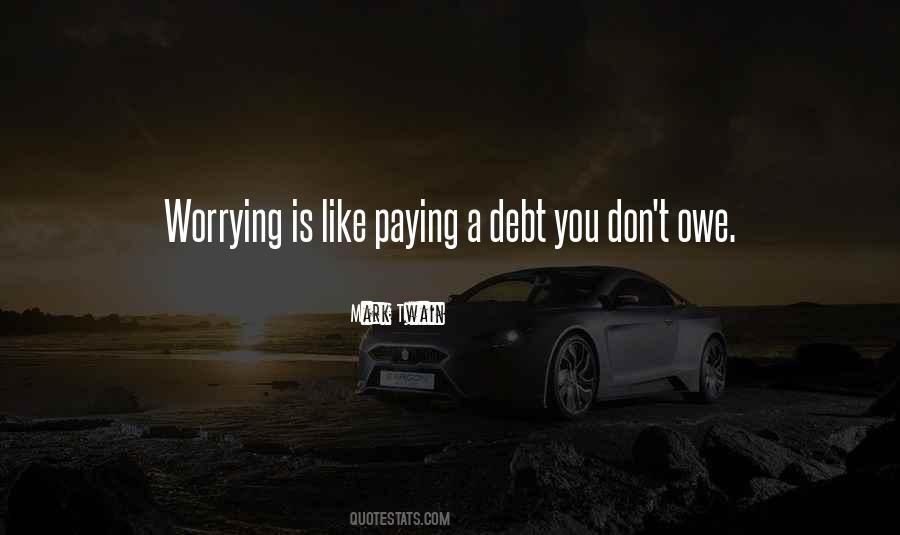 Debt Paying Quotes #1703090