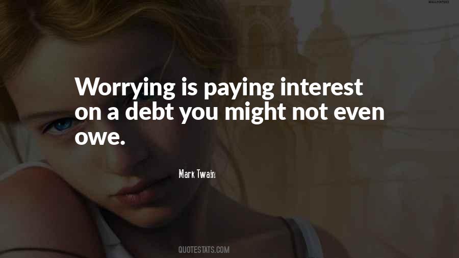 Debt Paying Quotes #341702