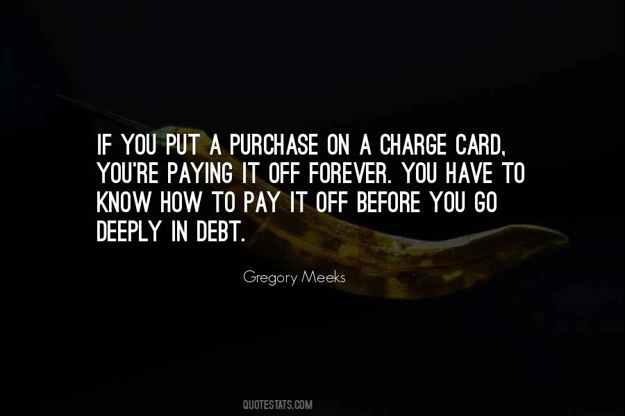 Debt Paying Quotes #963676