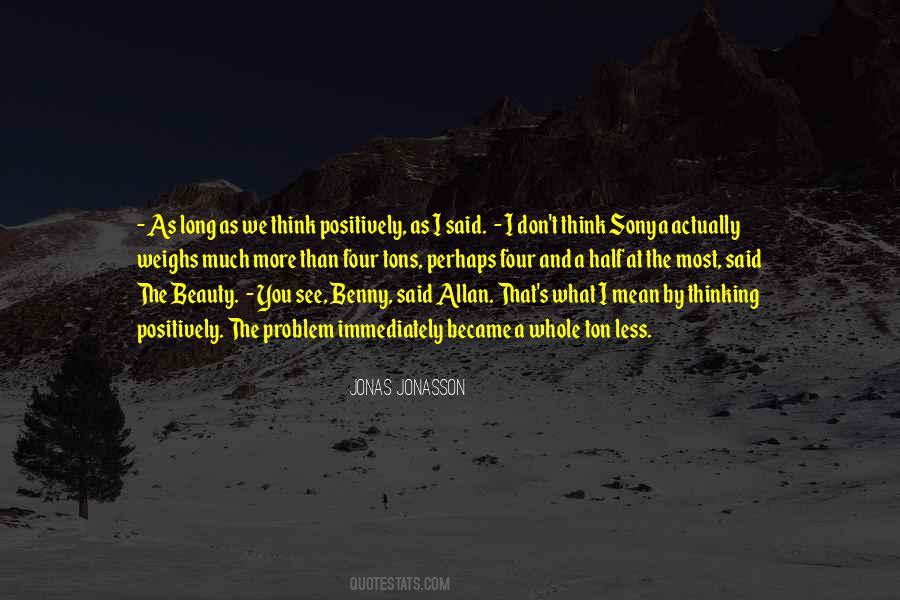 Quotes About Jonasson #1013543