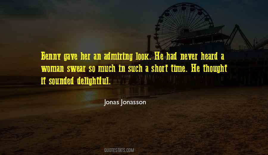 Quotes About Jonasson #982201