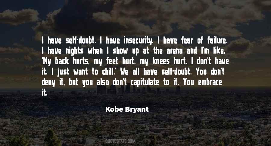 Kobe Bryant Fear Quotes #1553481