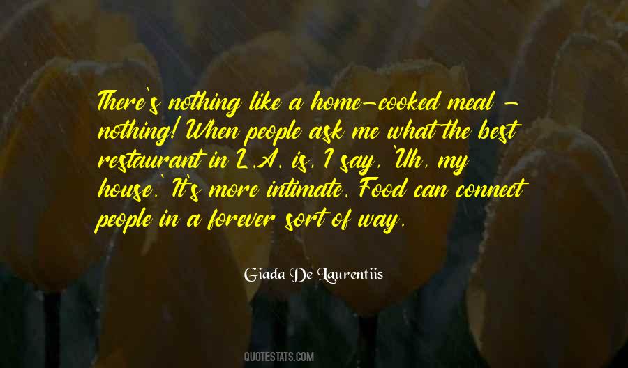 Cooked Food Quotes #904616