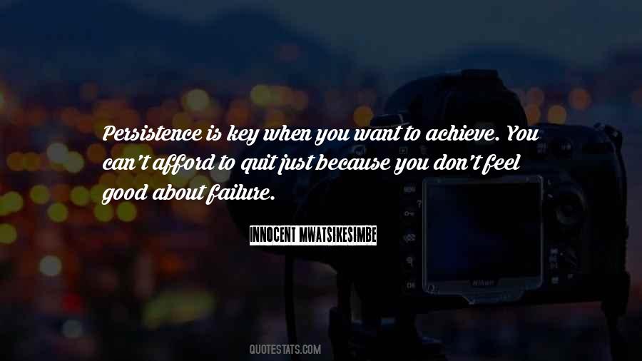 Persistence Is Key Quotes #1236105