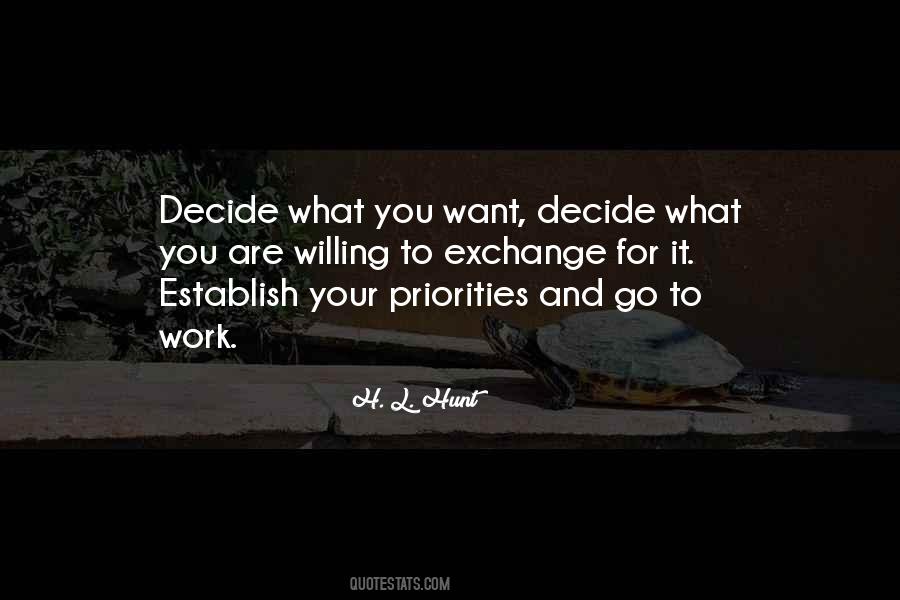 Decide What You Want Quotes #620025