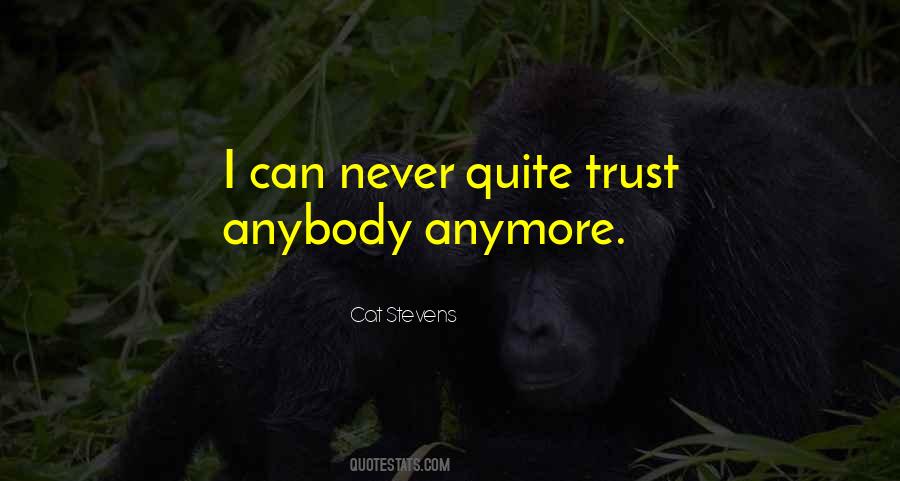 I Cant Trust Anymore Quotes #244851