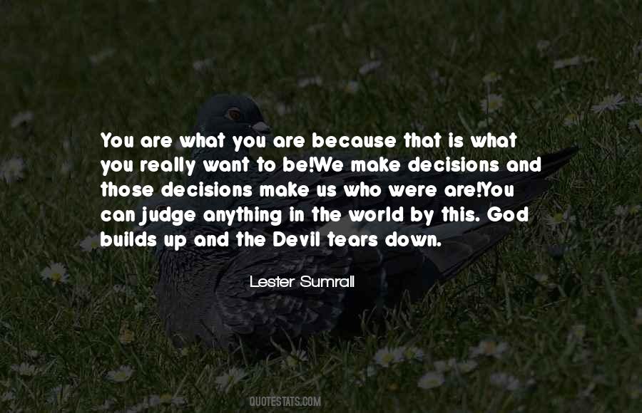 Decisions God Quotes #1140932