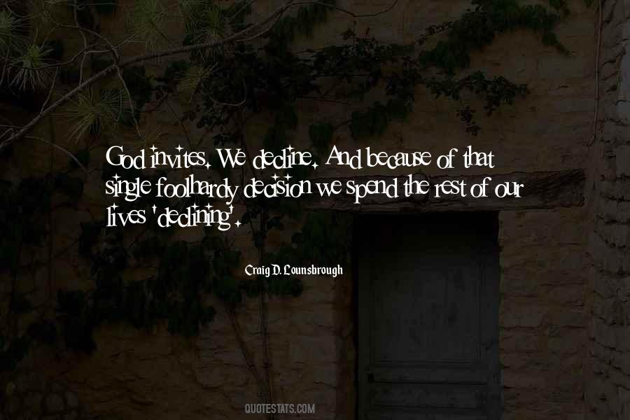 Decisions God Quotes #1520482