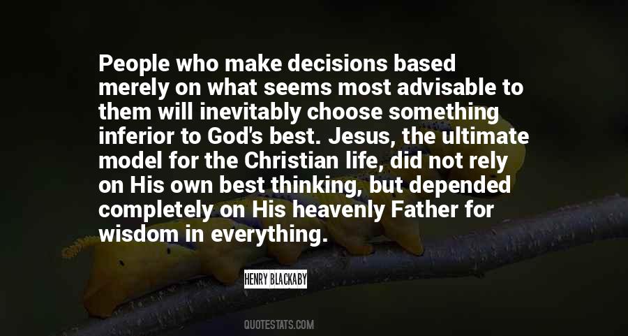 Decisions God Quotes #43946