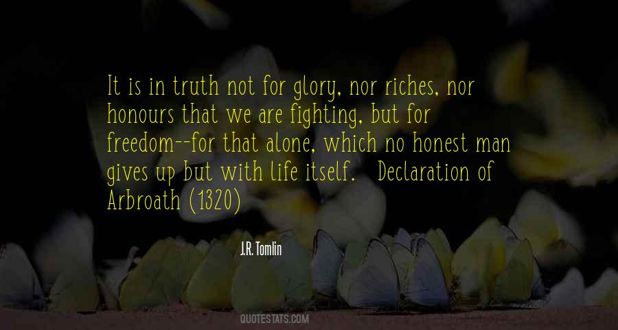 Declaration Of Arbroath Quotes #305844