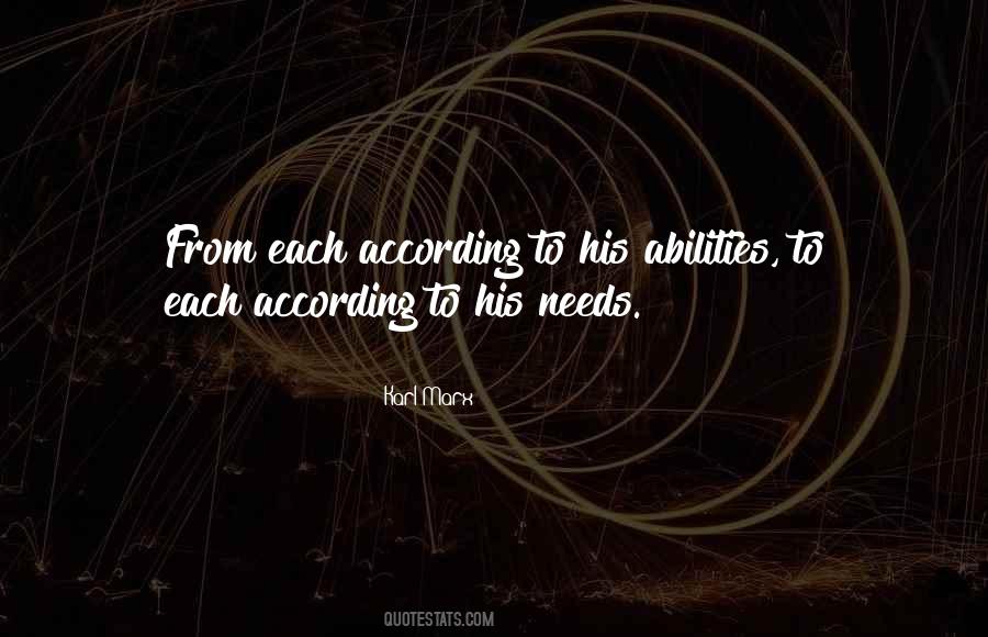 From Each According To His Ability Quotes #19711