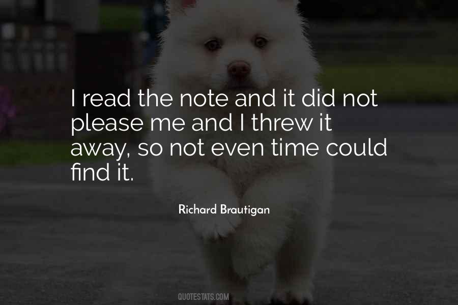Please Find Me Quotes #1353129