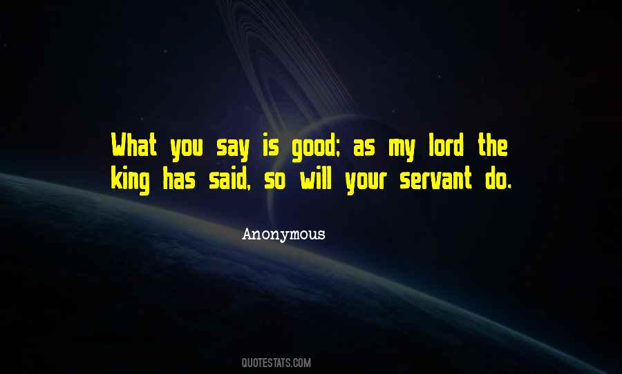 I Am Your Servant Quotes #199648