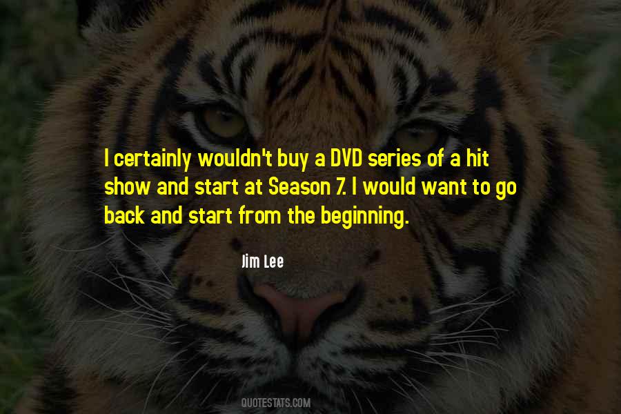 Beginning Of Season Quotes #47020