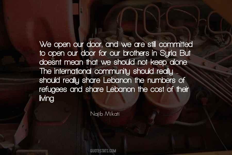 Keep The Door Open Quotes #561010