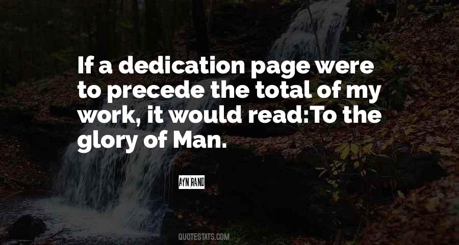 Dedication To Work Quotes #631503