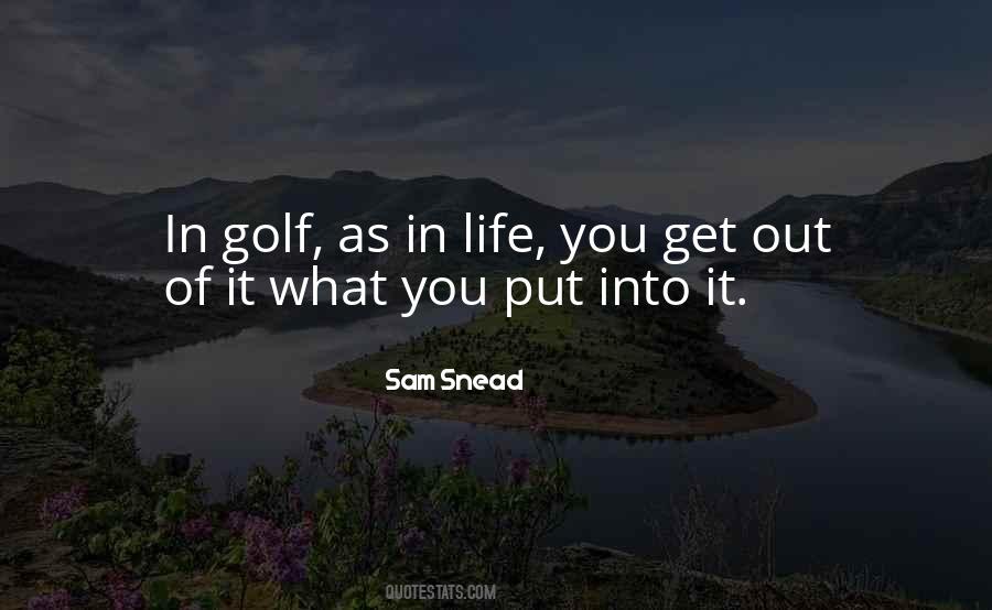 Life Golf Quotes #1088251