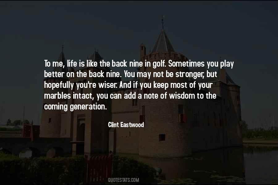 Life Golf Quotes #84355
