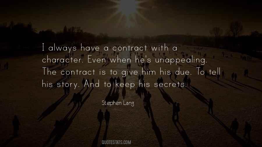 I Have A Story To Tell Quotes #899430