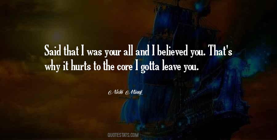 What You Said Hurt Me Quotes #124215