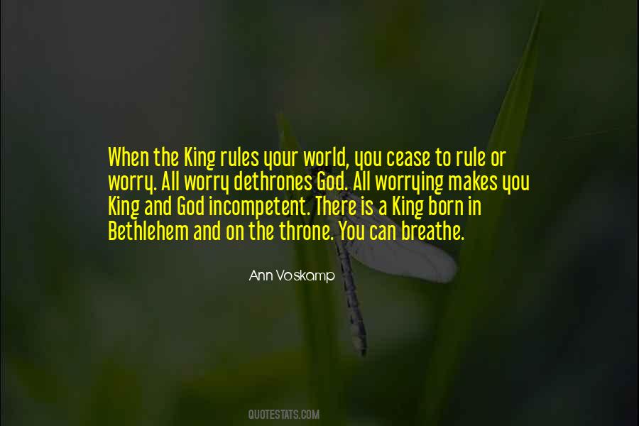 God Is On The Throne Quotes #1555991