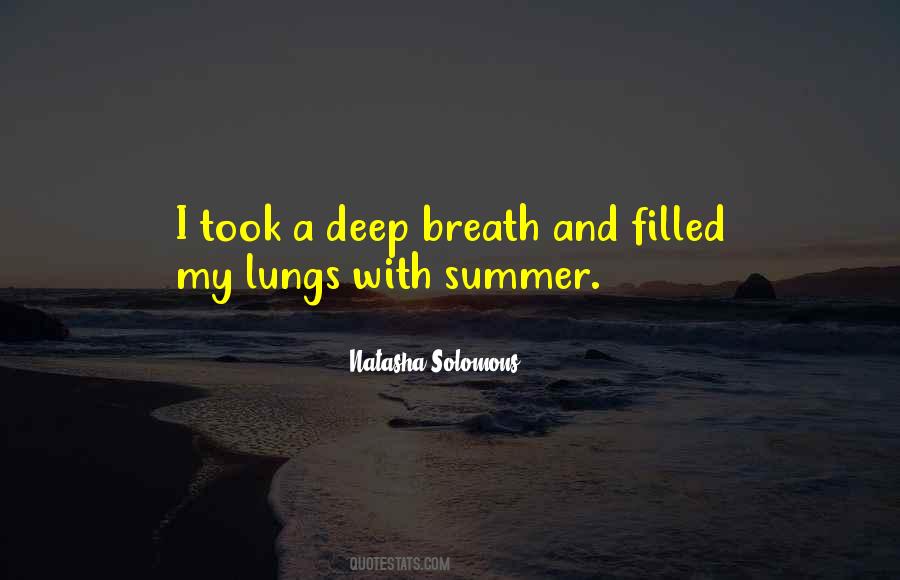 Deep Breath Quotes #975141