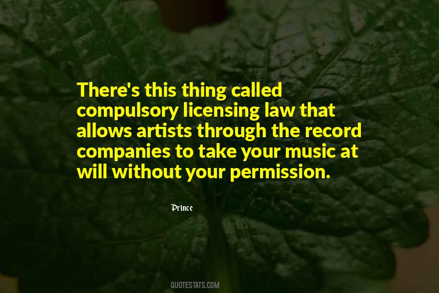 Licensing Music Quotes #1355361