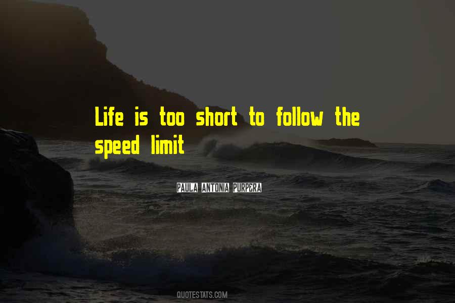 Speed Is Life Quotes #154895