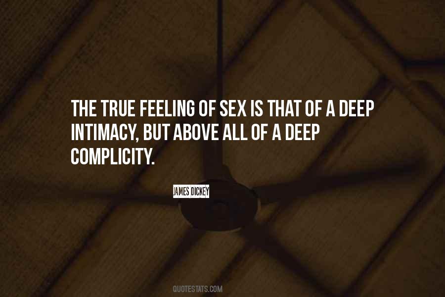 Deep Intimacy Quotes #1702490